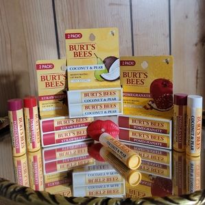 Burt's Bees Lip Balm (Twin Pack) Trio